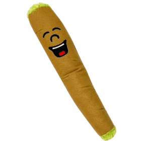 My Name is B, Cute Stuffed Parody Blunt Dog Toy, Funny Squeaky Weed Toy, Cool Plush Novelty 420 Gift for Pets & Their Owners
