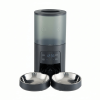 6L Automatic Cat Feeder for 2 Cats, Timed Cat Food Dispenser with 2 Stainless Bowls, 10s Voice Recorder, Dual Power Supply