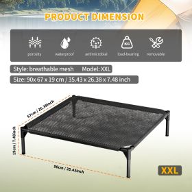 Elevated Breathable Mesh Pet Bed, Indoor/Outdoor Use, Sizes for Small to XL Pets - 2026 Must-Buy (size: XXL)