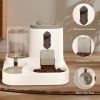 Smart cat ear feeder, small pet automatic feeding machine, timed and quantified, cat and dog food bowl, essential for business trips