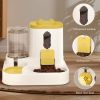Smart cat ear feeder, small pet automatic feeding machine, timed and quantified, cat and dog food bowl, essential for business trips